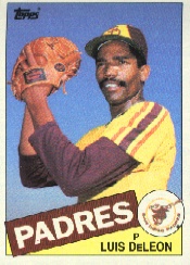 1985 Topps Baseball Cards      689     Luis DeLeon